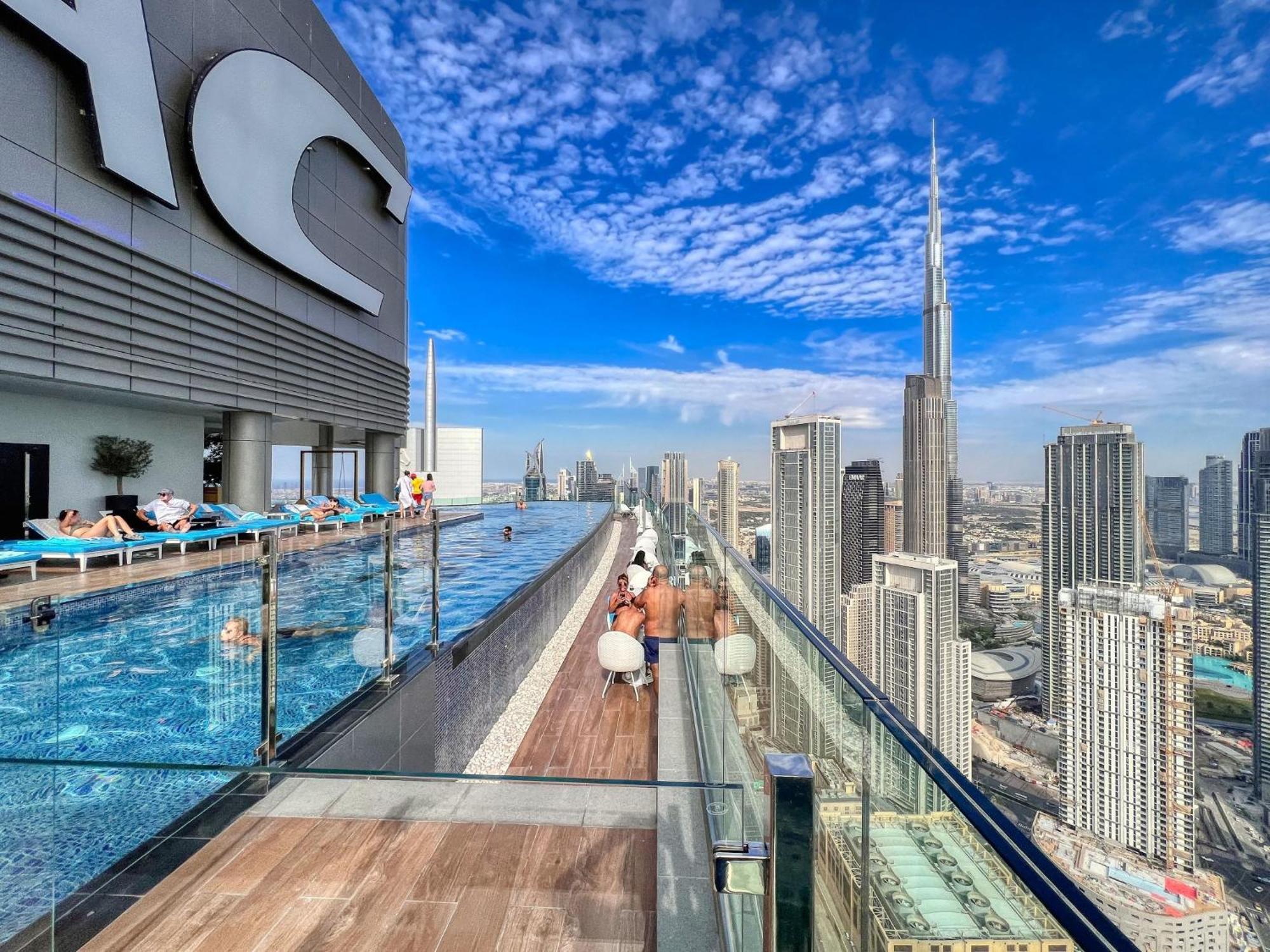 Apartment Scenic Infinity Pool With Burj Khalifa Views