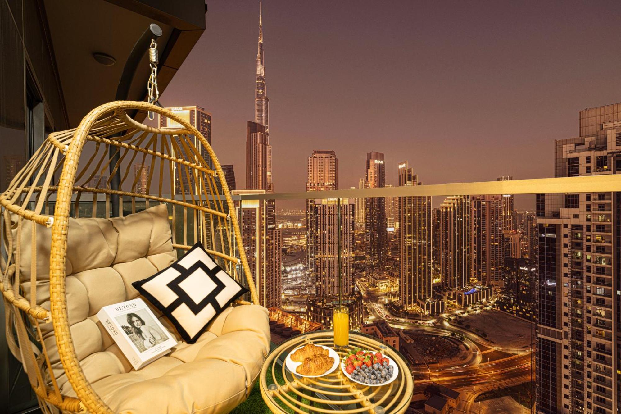 Apartment Scenic Infinity Pool With Burj Khalifa Views Dubai