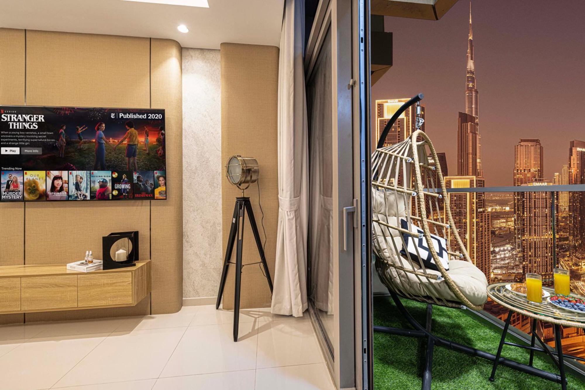 Apartment Scenic Infinity Pool With Burj Khalifa Views