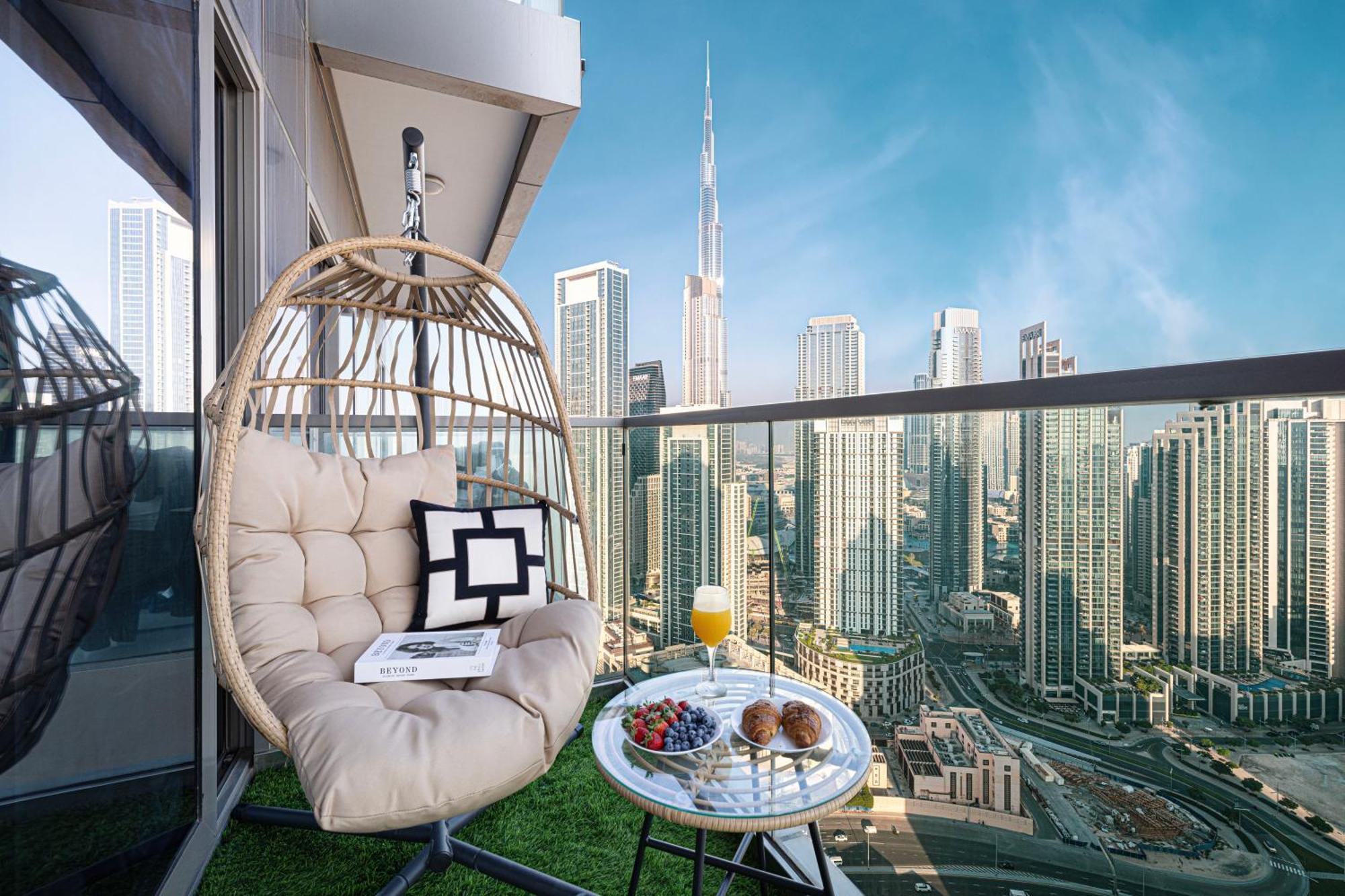 Apartment Scenic Infinity Pool With Burj Khalifa Views Dubai