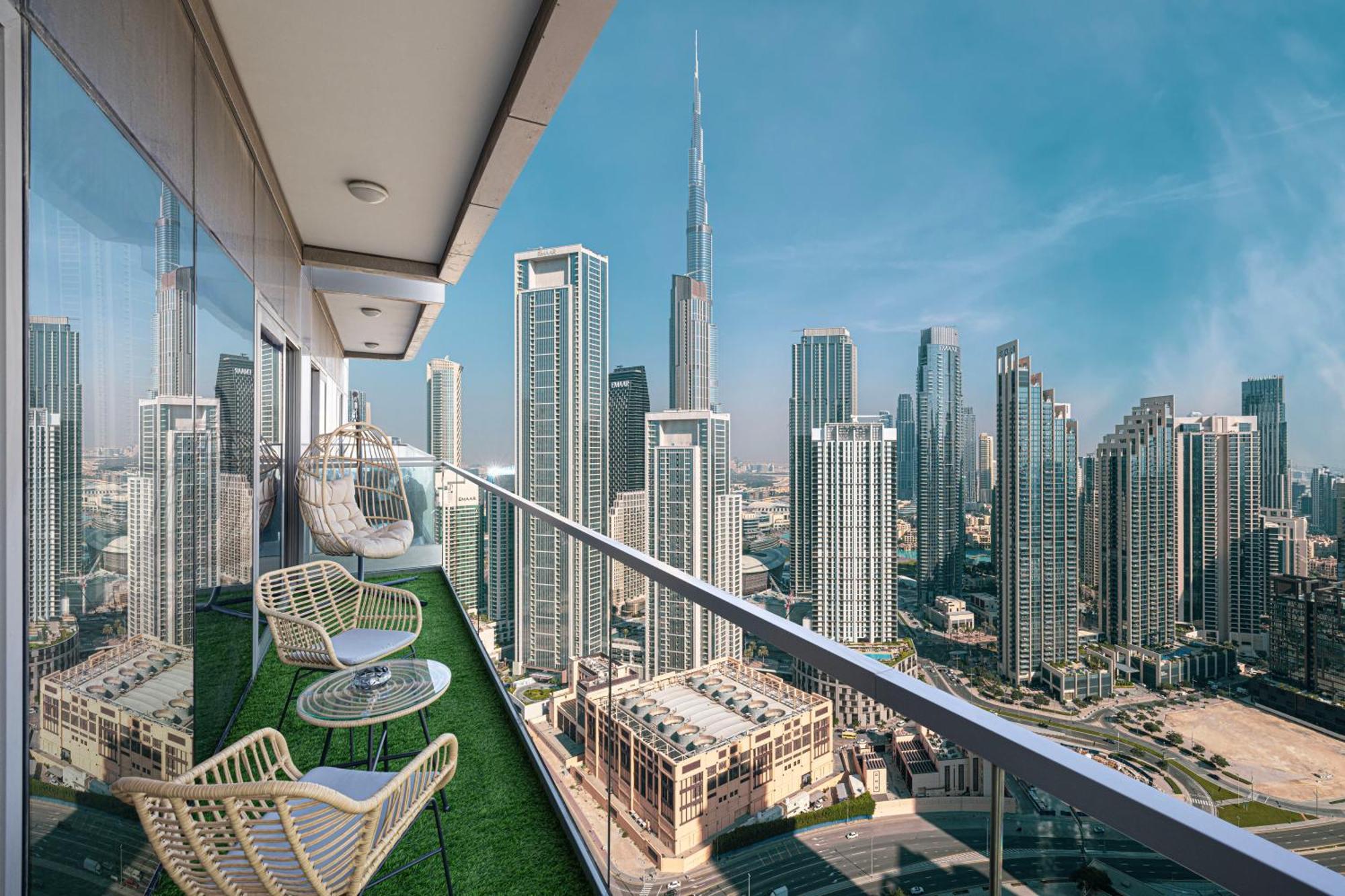 Apartment Scenic Infinity Pool With Burj Khalifa Views