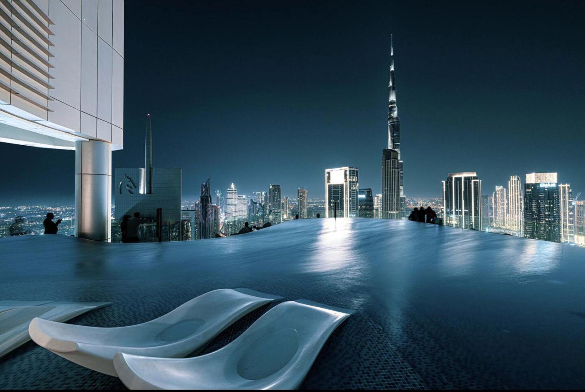 Apartment Scenic Infinity Pool With Burj Khalifa Views