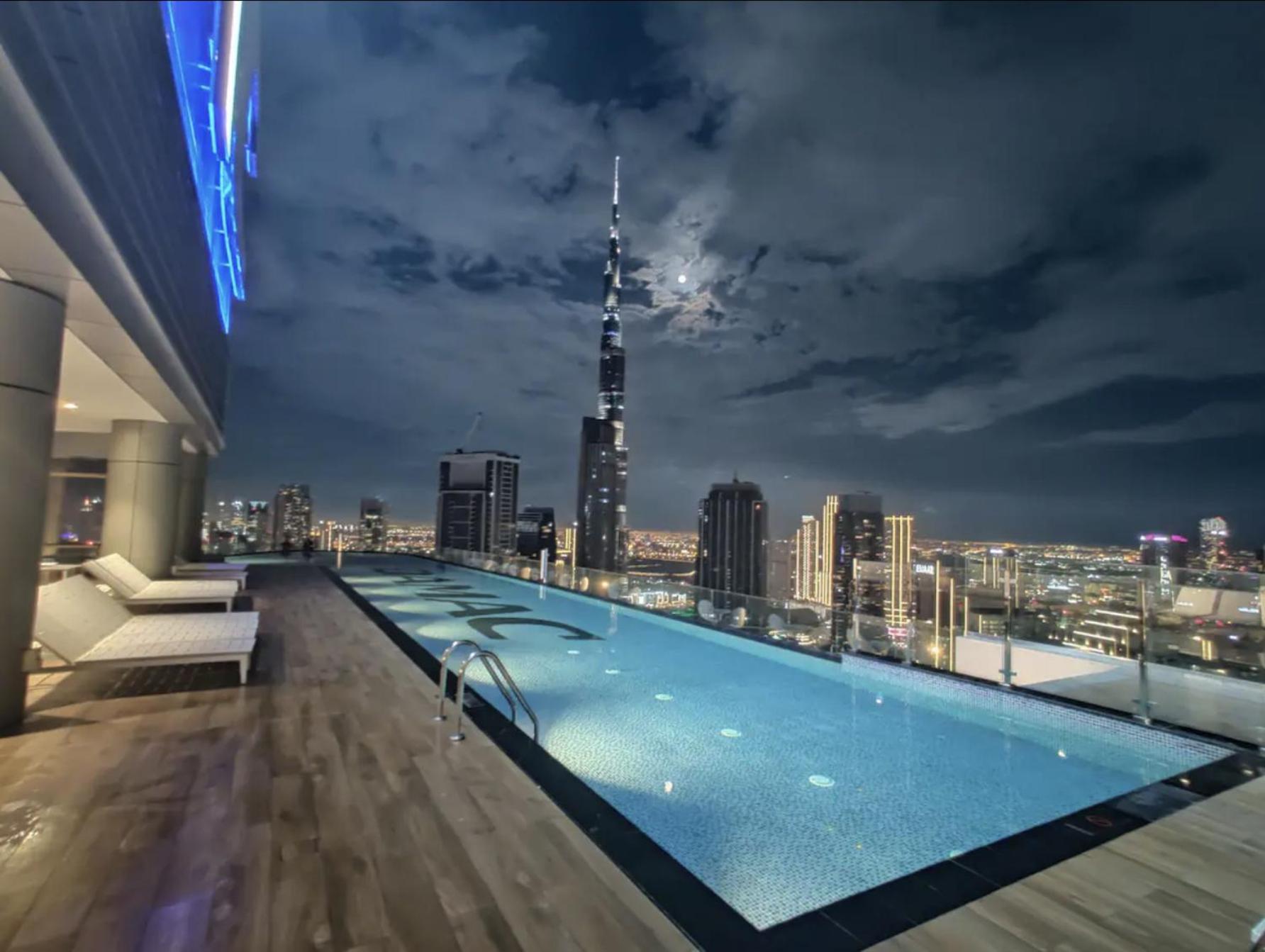 Apartment Scenic Infinity Pool With Burj Khalifa Views