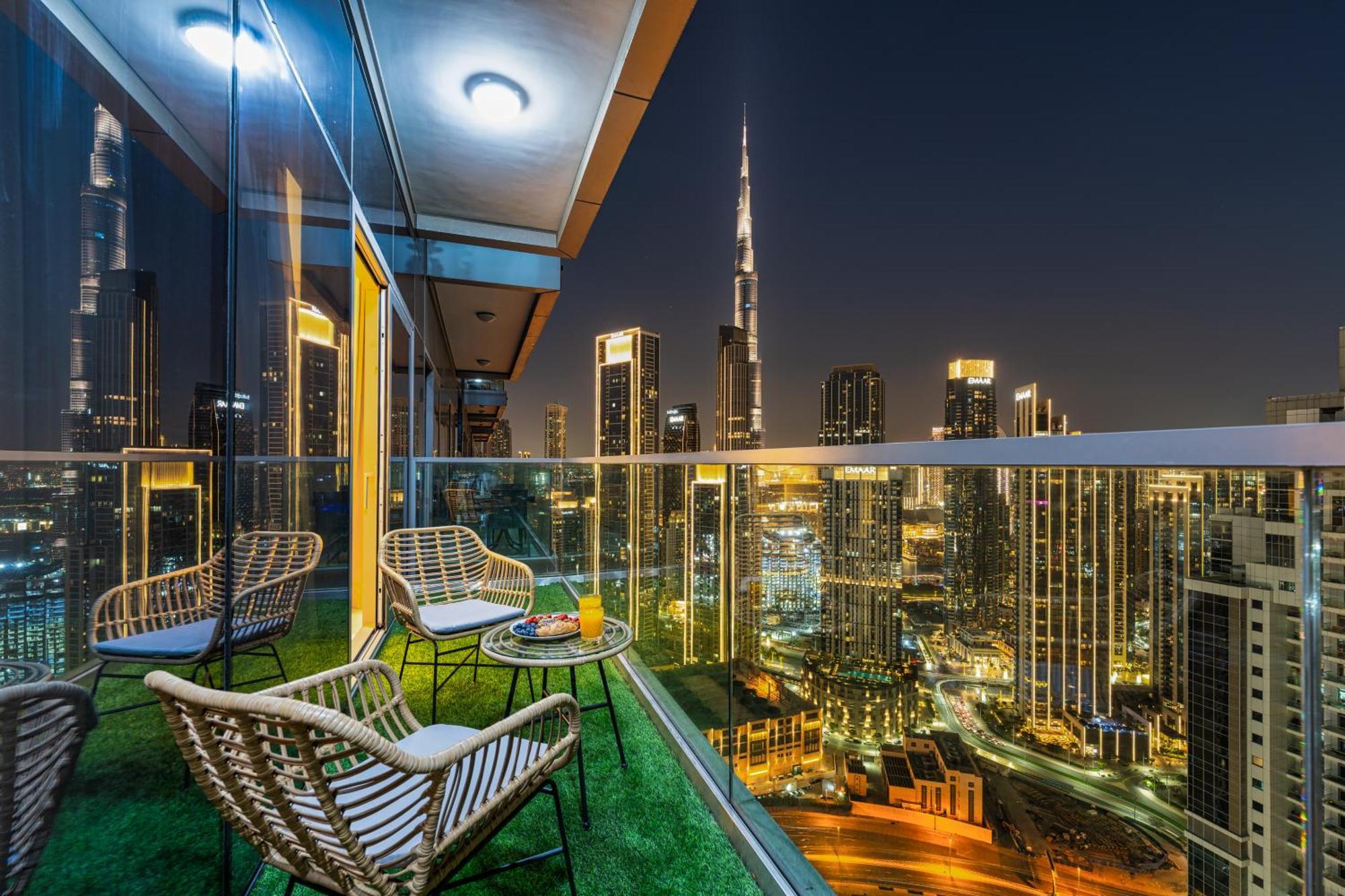 Apartment Scenic Infinity Pool With Burj Khalifa Views