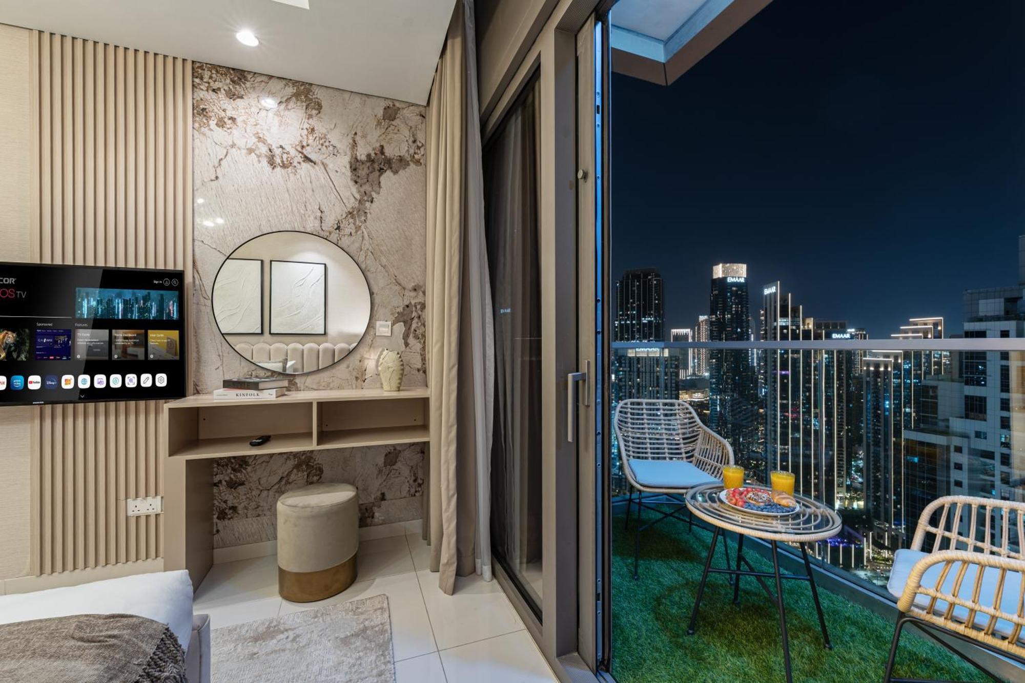 Apartment Scenic Infinity Pool With Burj Khalifa Views